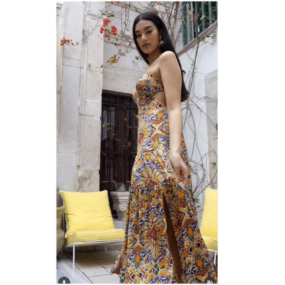 GOA Paris Collection Pipa Maxi Cutout Dress - Picture 8 of 12